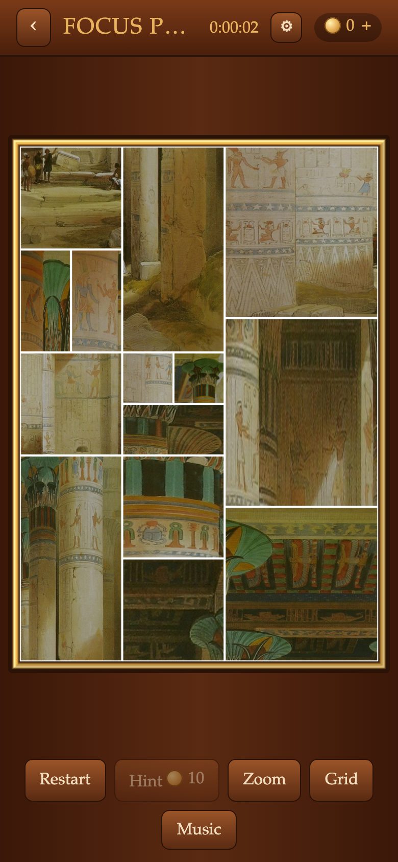 Pandora's Puzzle Box on iPhone: a puzzle in progress